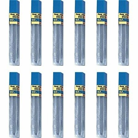 INKINJECTION 0.7 mm 2H-Hi-Polymer Black Lead Refills, 12PK IN3758244